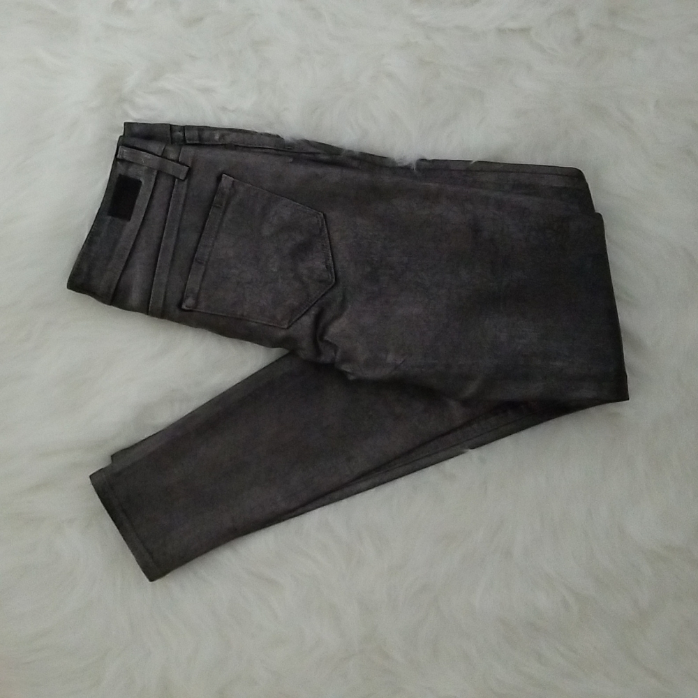 PAIGE Verdugo Crackel Jeans Skinny Pewter Ladies sz.26